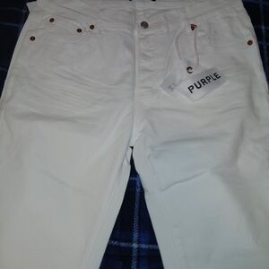 Men's White Slim Jeans